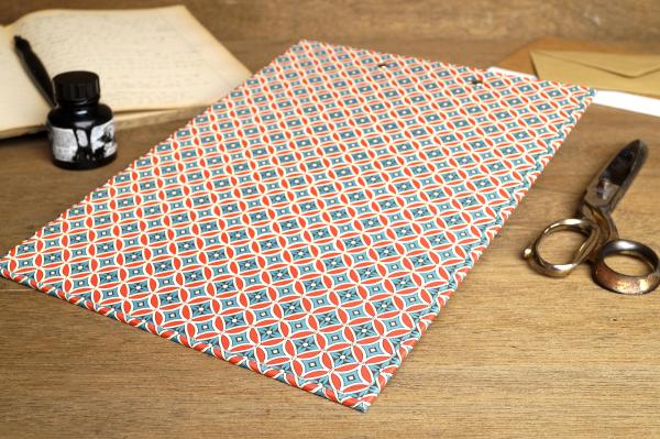 Colorful clipboard A4 with pattern made of extra stable cardboard handmade in Germany